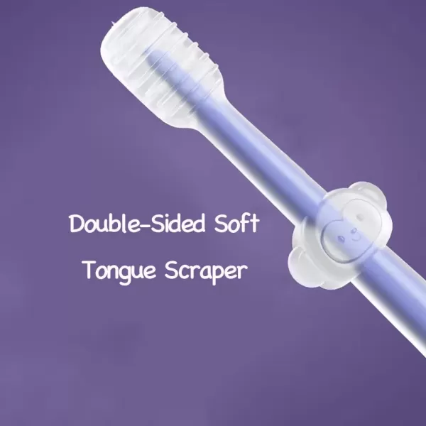 PandaEar 3 Pack Silicone Baby Toddler Newborn Toothbrushes 0 to 18 months Baby Tongue Cleaner  UShaped ToothScrubber  Baby First Toothbrush Teething Baby Gum Oral Cleaner Infant Mouth Cleaner