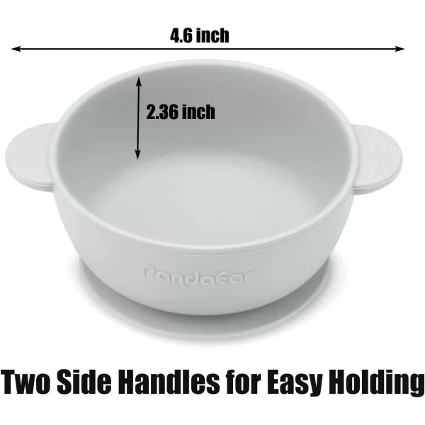 PandaEar 3 Pack Suction Bowls for Baby Toddlers 612 months Silicone Baby Bowls with Suction for Food Feeding BPA Free Toddler Bowls Microwave and Dishwasher Safe