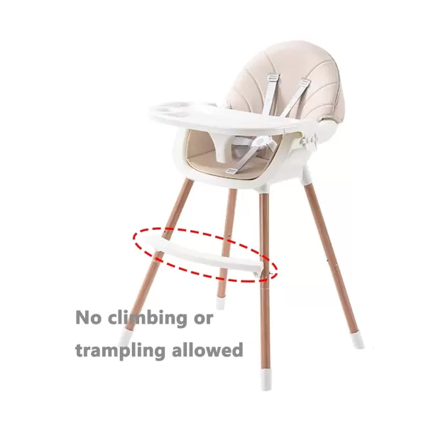 PandaEar 3in1 High Chairs for Babies Toddlers Convertible Infant Highchair with Removable Tray ampamp Safety Harness Adjustable Legs
