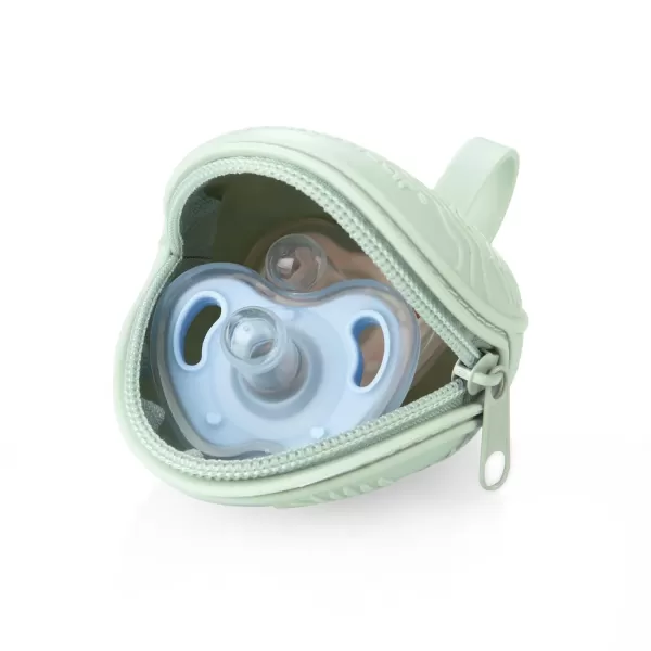 PandaEar 4 Pack Pacifier Holder Case Set  2 Pack Silicone Portable Travel Pacifier Pouch ampamp 2 Pack Transparent Nipple Holder Case Container Trave l Boxes  BPA Free Universal Accessories Holders