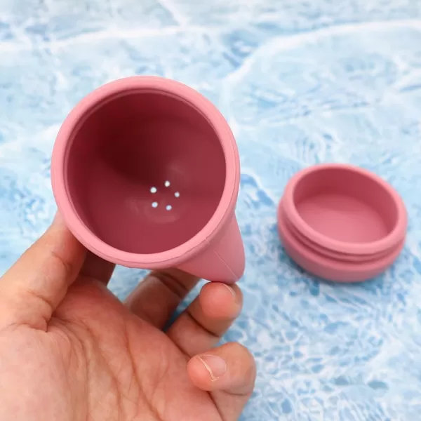 PandaEar 4 Pack Silicone Bath Toys for Babies 06 612 Months Mold Free Bathtub Toys for Toddlers Kids Infant Non Toxic Swimming Shower Toys for Toddlers 13 A