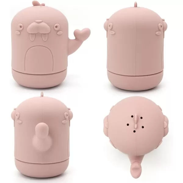 PandaEar 4 Pack Silicone Bath Toys for Babies 06 612 Months Mold Free Bathtub Toys for Toddlers Kids Infant Non Toxic Swimming Shower Toys for Toddlers 13 A