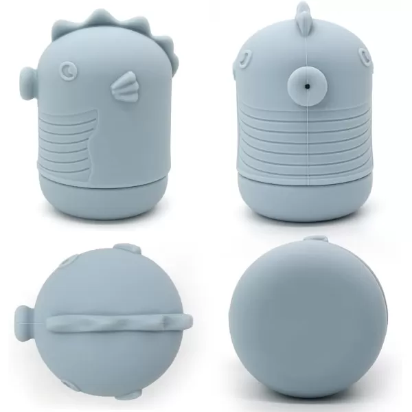 PandaEar 4 Pack Silicone Bath Toys for Babies 06 612 Months Mold Free Bathtub Toys for Toddlers Kids Infant Non Toxic Swimming Shower Toys for Toddlers 13 A