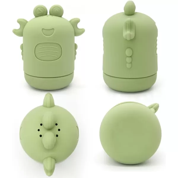 PandaEar 4 Pack Silicone Bath Toys for Babies 06 612 Months Mold Free Bathtub Toys for Toddlers Kids Infant Non Toxic Swimming Shower Toys for Toddlers 13 A