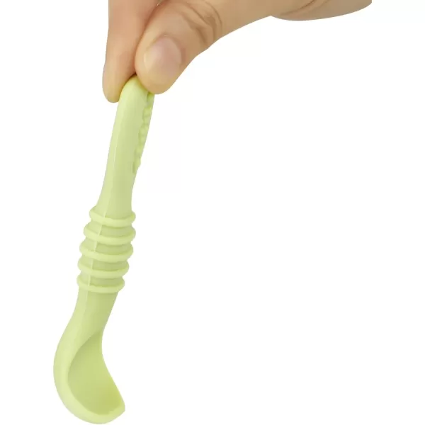PandaEar 6 Pack Silicone Baby Spoons Self Feeding 6 Months for Toddler  Baby Led Weaning Utensils 612 Months  Infant Spoons First Stage  Baby Feeding Essentials  Baby Eating Utensils Set