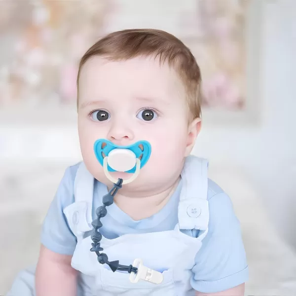 PandaEar 8 Pack Baby Toy Straps ampamp Silicone Pacifier Clips Dinosaur Silicone Pacifier Teether Harness Straps and Pacifier Holder Clips with One Piece Design for Baby Boys ampamp Girls
