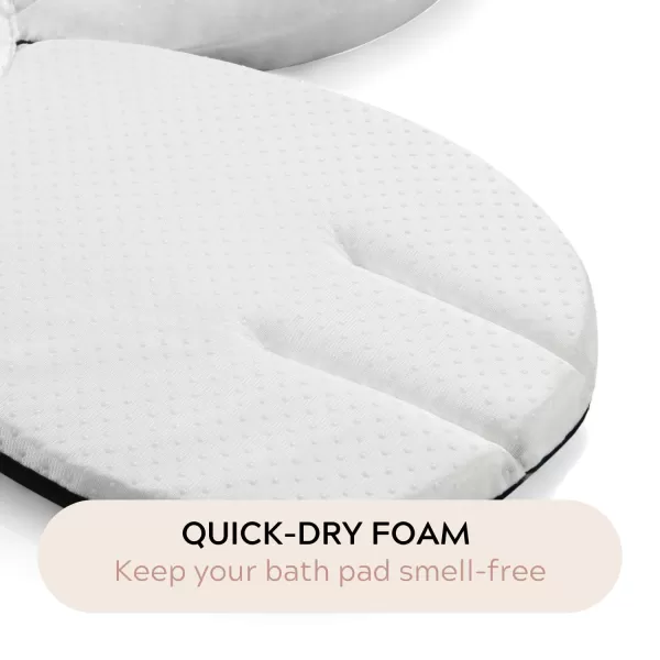 PandaEar Baby Bath Pad for Infant Newborn  Bath Seat Soft Frog Cushion Mat for Sink Bathtub Essentials Shower Gift GreenBlack