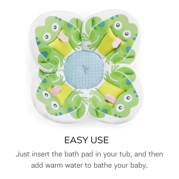 PandaEar Baby Bath Pad for Infant Newborn  Bath Seat Soft Frog Cushion Mat for Sink Bathtub Essentials Shower Gift GreenGreen