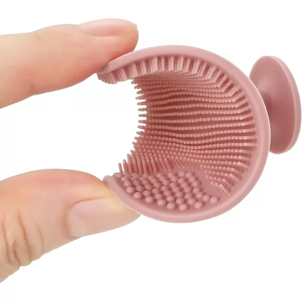 PandaEar Baby Cradle Cap Brush Silicone Baby Bath Brush Massage Brush Set for Dry Skin Cradle Cap and Eczema 4 Pack BluePink