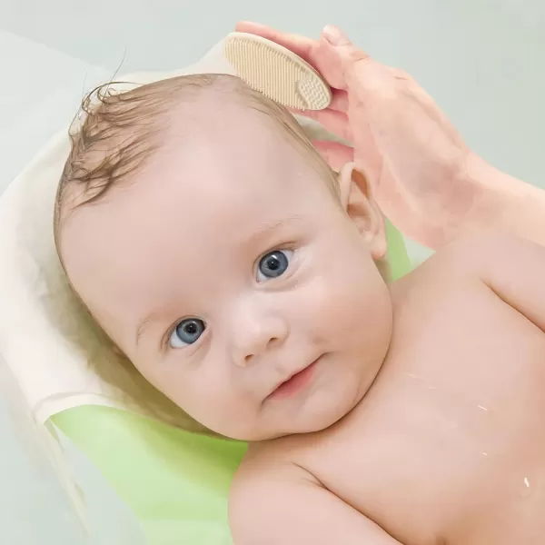 PandaEar Baby Cradle Cap Brush Silicone Baby Bath Brush Massage Brush Set for Dry Skin Cradle Cap and Eczema 4 Pack BluePink