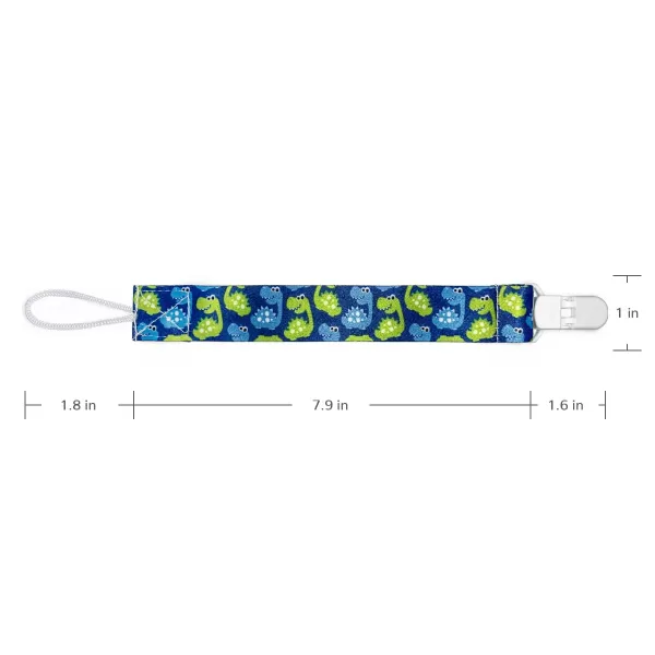 PandaEar Baby Pacifier Clips 6 Pack Universal Holder Leash for Boys and Girls Teething Toys Teethers