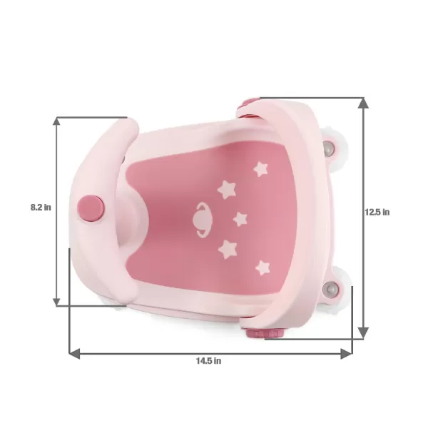 PandaEar Bath Seat for Babies Sitting Up Baby Bath Seat 618 Months Bathtub Seat for Baby Infant Toddler Baby Shower Chair with NonSlip Suction Cups ampamp Adjustable Backrest Support