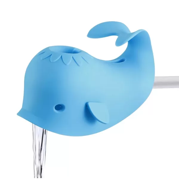 PandaEar Bath Spout Cover Baby Bathtub Faucet Cover Baby Shower Protector Cover for Kids Toddlers Universal Fit Whale BlueBlue