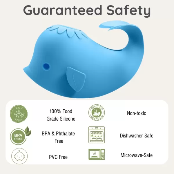 PandaEar Bath Spout Cover Baby Bathtub Faucet Cover Baby Shower Protector Cover for Kids Toddlers Universal Fit Whale BlueBlue