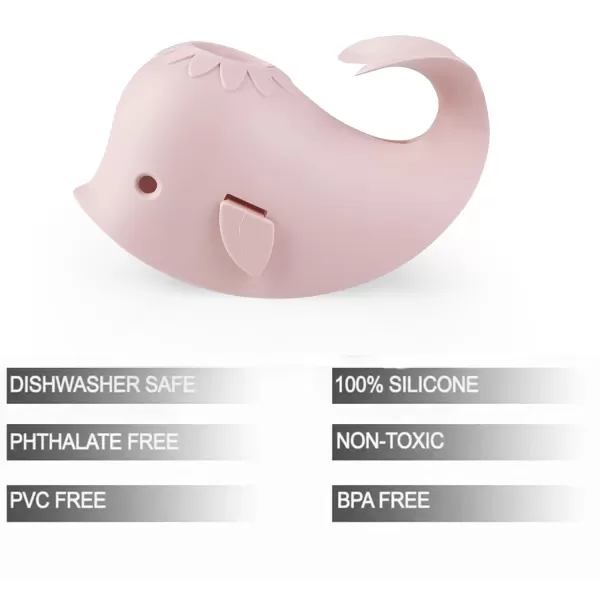 PandaEar Bath Spout Cover Baby Bathtub Faucet Cover Baby Shower Protector Cover for Kids Toddlers Universal Fit Whale BluePink