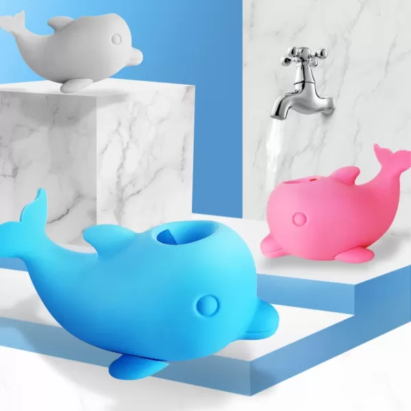 PandaEar Bath Spout Cover for Baby Faucet Cover Bathtub for Kids Safety Baby Shower Bath Tub Spout Cover Protector Baby Bath accessories Universal Fit Blue