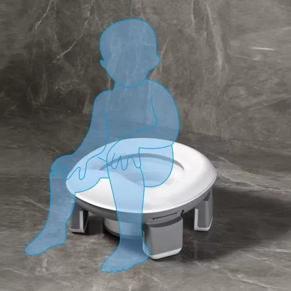 PandaEar Foldable Portable Potty Training Seat for Toddler Kids Travel with Travel Bag and Storage Bag Grey