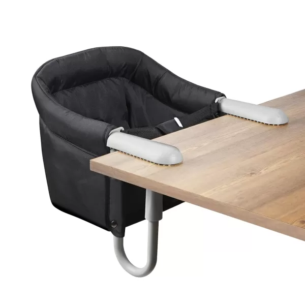 PandaEar Hook On High Chair Baby Portable High Chair for Travel Table High Chair Clip On Baby Eating Chair Booster Seat for Dining Black