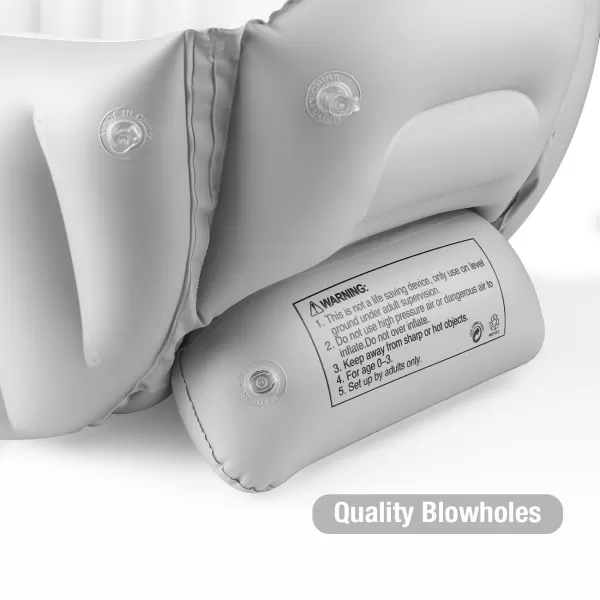 PandaEar Inflatable Baby Bathtub Toddler Tub for Shower Collapsible Portable Bathtub for Kids Baby Bath Tub 612 Months Travel Baby Bathtub Blow Up Tub for Baby with Air Pump