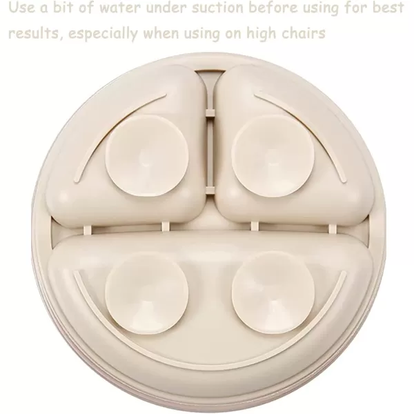 PandaEar Silicone Baby Feeding Set 2 Divided Suction Plate  2 Suction Bowl  2 Tiny Cup with 2 Spoons Baby Led Weaning Supplies Self Feeding Utensils Pink GrayBlue White