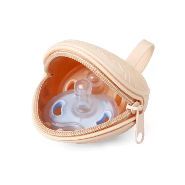 PandaEar Silicone Pacifier Holder Case for Diaper Bag 2 Pack Baby Pacifier Case Binky Holder Portable Pacifier Cover Pouch Organizer Bag BPAFree Pacifier Travel Case for Boys ampamp Girls