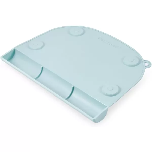 PandaEar Silicone Suction Placemats for Baby Kids Food Grade Mats Toddler Placemats with Food Catching Pockets for Dining Table ampamp Restaurants Blue