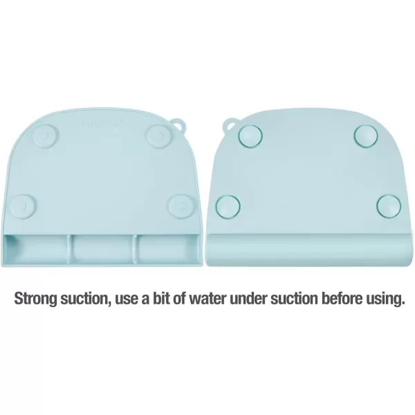 PandaEar Silicone Suction Placemats for Baby Kids Food Grade Mats Toddler Placemats with Food Catching Pockets for Dining Table ampamp Restaurants Blue