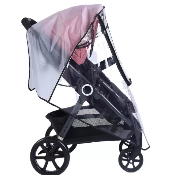 PandaEar Stroller Rain Cover Universal Clear Baby Stroller Accessory Travel Weather Sheild for Windproof and Waterproof Infant Breathable Stroller Cover