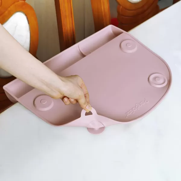PandaEar Suction Silicone Placemat for Toddlers Kids Food Grade Toddler Place Mat for Dining Table ampamp Restaurants Baby Eating Baby Placemat That Stick to Table with Food Catching Pockets