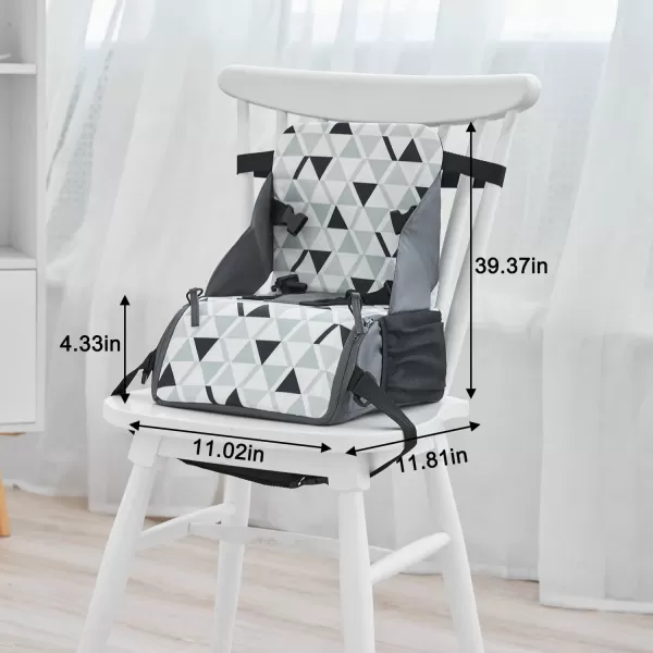 PandaEar Travel Booster Seat Portable High Chair for Dining Table Compact Lightweight Travel Seat with Adjustable StrapsToddlers Baby Kids Boys Girls
