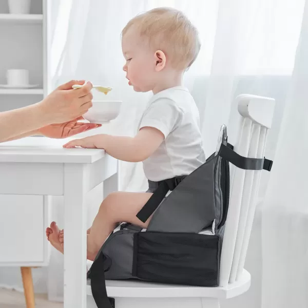 PandaEar Travel Booster Seat Portable High Chair for Dining Table Compact Lightweight Travel Seat with Adjustable StrapsToddlers Baby Kids Boys Girls