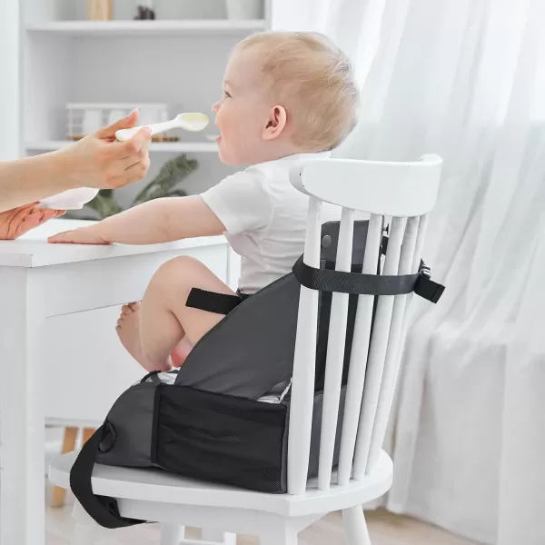 PandaEar Travel Booster Seat Portable High Chair for Dining Table Compact Lightweight Travel Seat with Adjustable StrapsToddlers Baby Kids Boys Girls