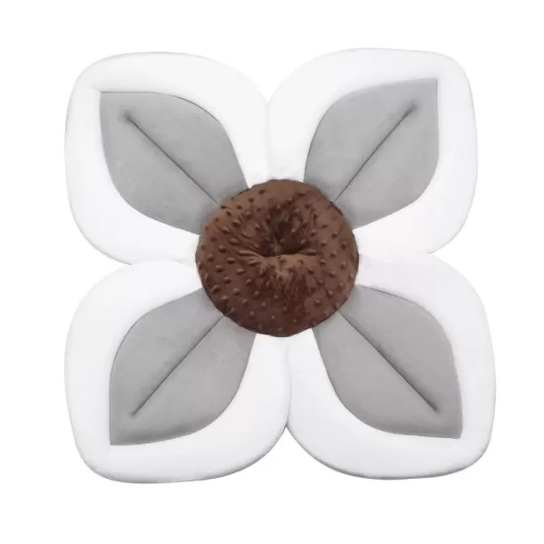 PandaEar Baby Bath Pad for Infant Newborn  Soft Flower Petals for Sink Bathtub Essentials Shower Gift GreyGrey