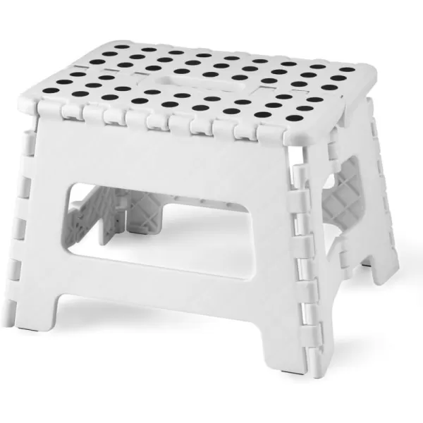 PandaEar Home Folding Step Stool Lightweight Step Stool with 75 Inch Height for Kids Sturdy Foot Stool for Kitchen Bedroom Bathroom ampamp Bathroom WhiteWhite
