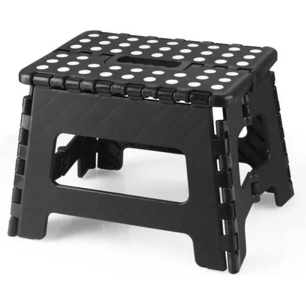 PandaEar Home Folding Step Stool Lightweight Step Stool with 75 Inch Height for Kids Sturdy Foot Stool for Kitchen Bedroom Bathroom ampamp Bathroom WhiteBlack