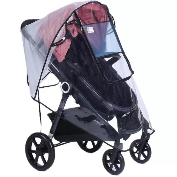 PandaEar Stroller Rain Cover Universal Clear Baby Stroller Accessory Travel Weather Sheild for Windproof and Waterproof Infant Breathable Stroller Cover