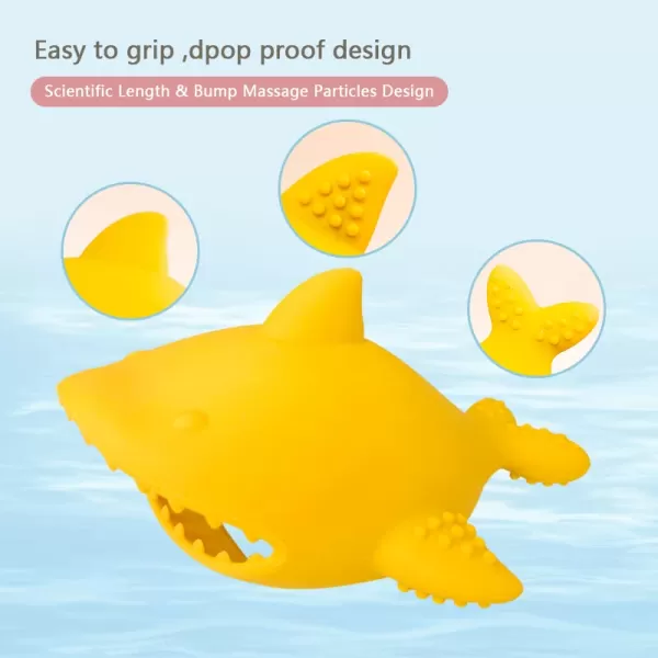 PandaEar 2 Pack Baby Teething Toys Silicone Baby Hand Teether Mitten for Babies 012 Months  Infant Hand Teether Chew Toys for Soothing Teething Pain Relief YellowGreen