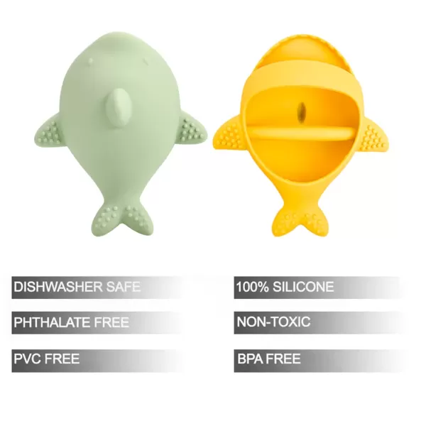 PandaEar 2 Pack Baby Teething Toys Silicone Baby Hand Teether Mitten for Babies 012 Months  Infant Hand Teether Chew Toys for Soothing Teething Pain Relief YellowGreen