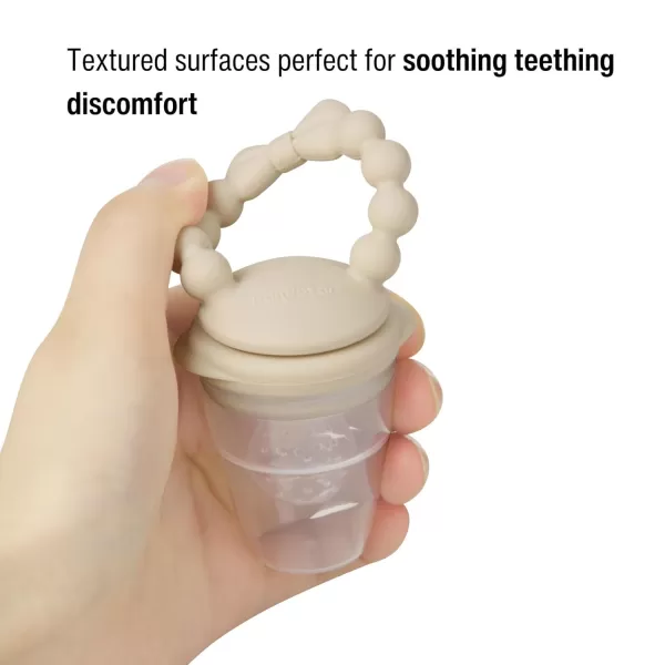 PandaEar 3 Pack Baby Fruit Food Feeder Pacifier with 3 Different Size Silicone Pouch Silicone Teethers for Babies 3612 Months BPA Free Mesh Feeder Baby Solid Food Essentials