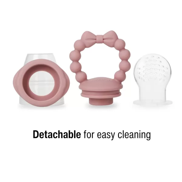 PandaEar 3 Pack Baby Fruit Food Feeder Pacifier with 3 Different Size Silicone Pouch Silicone Teethers for Babies 3612 Months BPA Free Mesh Feeder Baby Solid Food Essentials