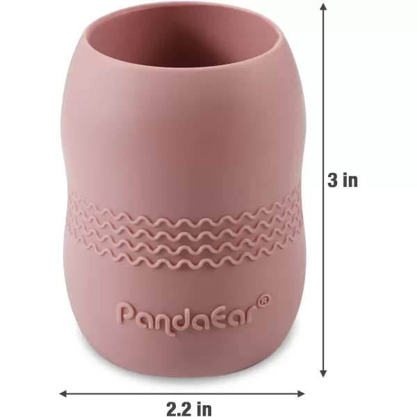 PandaEar 3 Pack Silicone Cups for Baby 612 Months Open Tiny Cups Toddler Sippy Cups Unbreakable Durable Silicone Training Cup Weaning Water Drinking Cup