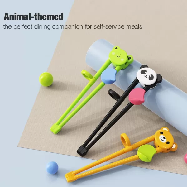 PandaEar 3 Pairs Training Chopsticks for Kids Toddlers Learning Chopsticks for Beginners trainer Toddler Chopsticks Kids Chop Sticks