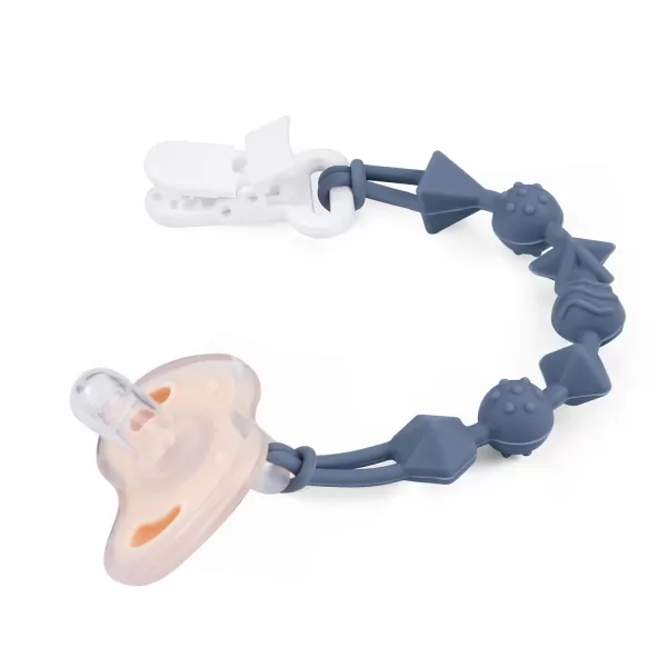 PandaEar 5 Pack Silicone Pacifier Clips Pacifier Holder with One Piece Design for Baby Boys ampamp Girls Teething Toys Teethers