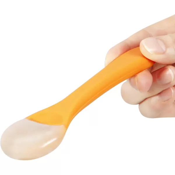 PandaEar 6 Pack Silicone Baby Spoon  First Stage Infant Soft Spoons for Kids Toddlers Children  BPA Free Baby Self Feeding Utensils Training Spoons Great Gift Set for Baby Led Weaning Ages 3 Months