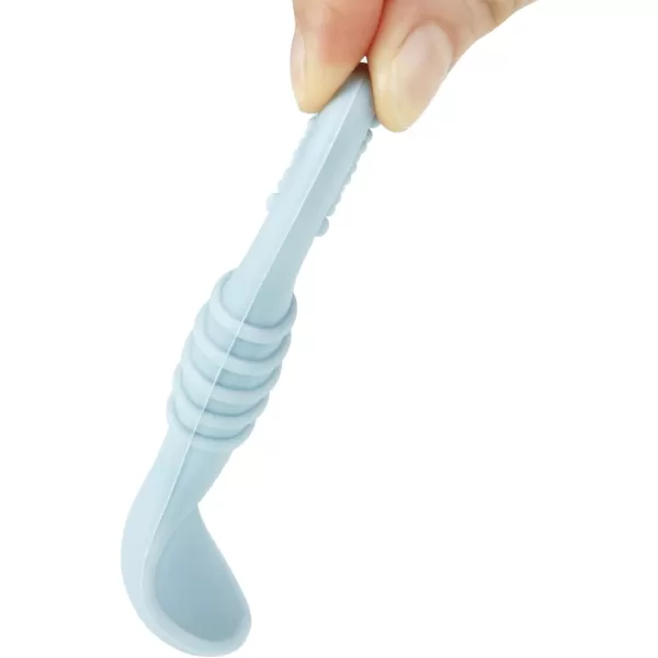 PandaEar 6 Pack Silicone Baby Spoons ampamp Forks  Baby Feeding Set Self Feeding Utensils Toddler Infant Feeding Spoon Forks BPA Free First Stage
