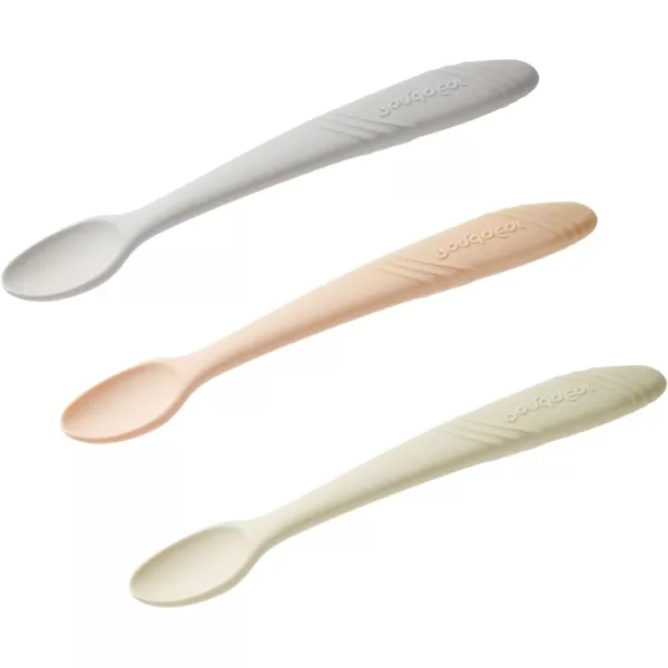 PandaEar 7 Pack Silicone Baby Feeding Spoons First Stage Training Spoon Infant Utensils Feeding Supplies BPA Free GumFriendly Soft Tip Baby Led Weaning Spoon