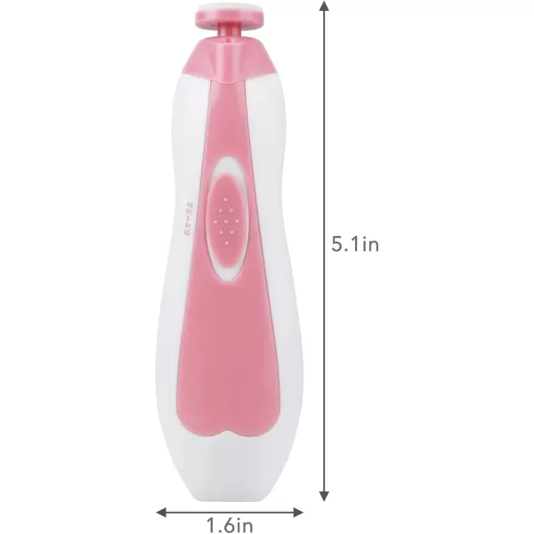 PandaEar Baby Nail Trimmer Electric Baby Nail Clippers Safe Baby Nail File Kit with Extra 6 Replacement Pads BluePink