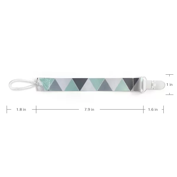 PandaEar Baby Pacifier Clips Solid Color 4 Pack Universal Holder Leash for Boys and Girls Teething Toys Teethers Neutral