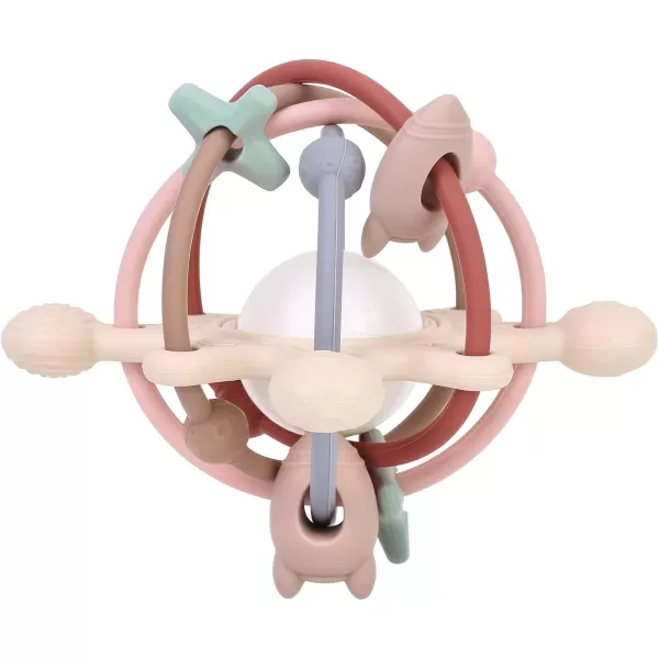 PandaEar Baby Sensory Toys 3 4 5 6 Months Silicone Montessori Toys Baby Teething Toy Infant Rattle Teether Chew Toy Teething Ball Developmental Toy for Babies 06 Months 6 to 12 Months