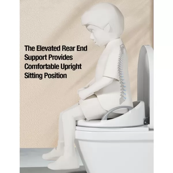 PandaEar Baby Toddler Potty Training Toilet Seat for Boys and Girls with Handles Child Kids Potty Seat Toilet Seat Attachment Safe Urine Guard NonSlip Rubber Rim Fits Round ampamp Oval Toilets